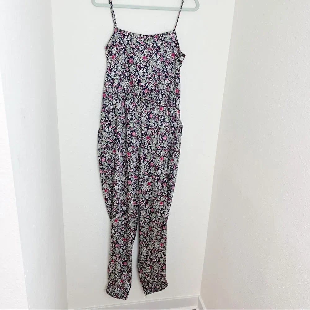 Cinq A Sept Finnley Party Floral Powder Blue Multi Jumpsuit - Picture 7 of 10